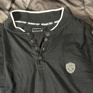 Members Only Black Shirt